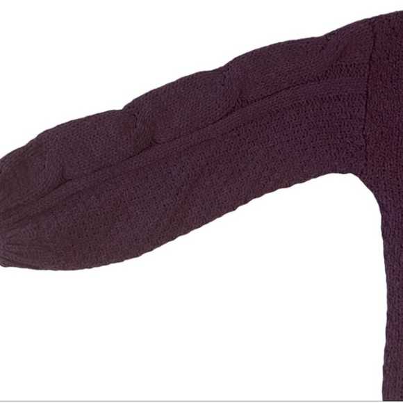 Seven7 NWT - Blackberry Wine Cowl Neck Chenille Sweater - New w/Tags - Sz L - Picture 6 of 10